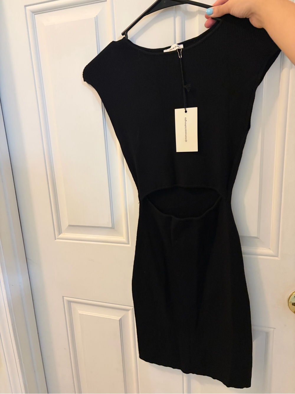 Women’s Black Cutout Bodycon Dress by